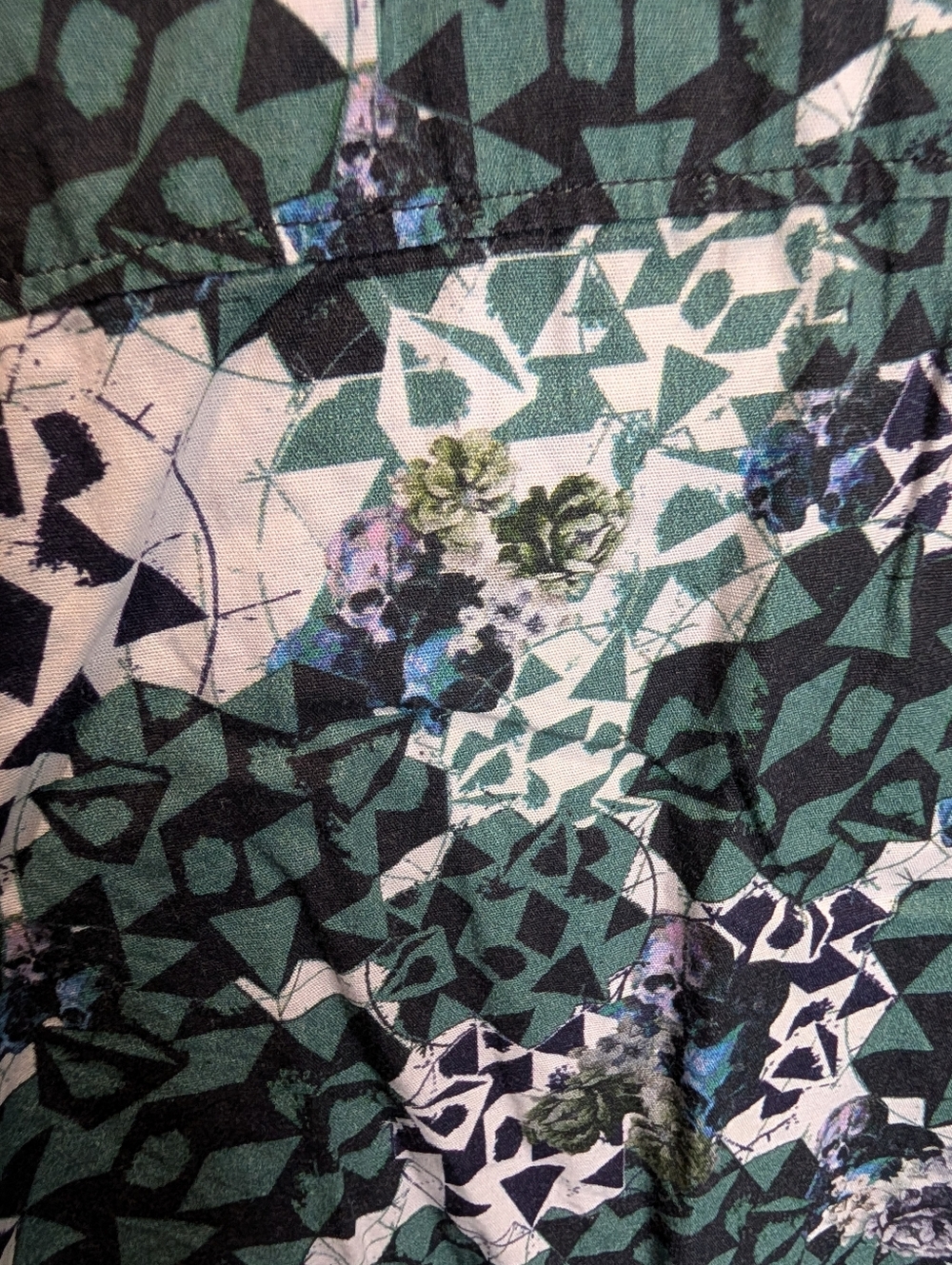 ROBERT GRAHAM Finchley Geo Skull Print Classic Fit 2XL - Picture 7 of 8